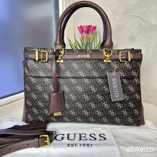 Сумка тоут Guess Sestri Logo Luxury Satchel