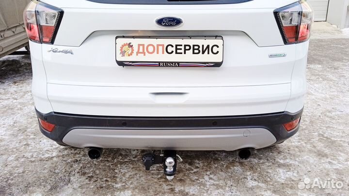 Фаркоп на Ford Kuga, легкосёъмный шар под квадрат