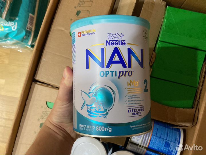 Детская смесь Нан 2, 800гр. 4 банки