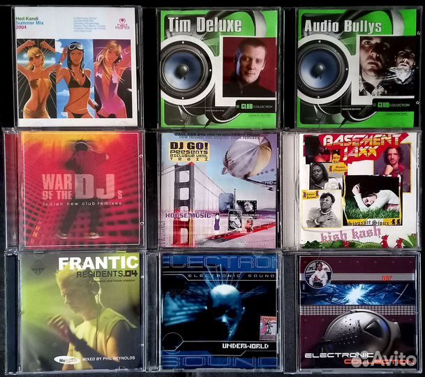 CD диски (Клубная музыка начало 2000-х) 9шт