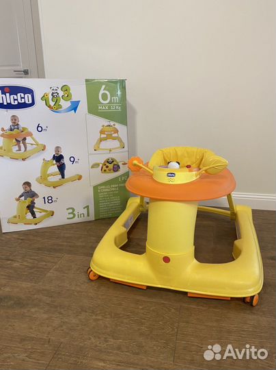 Ходунки chicco 3 в 1