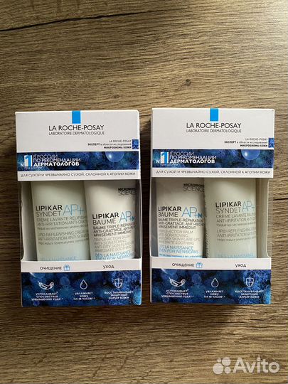 LA roche-posay бальзам + крем гель