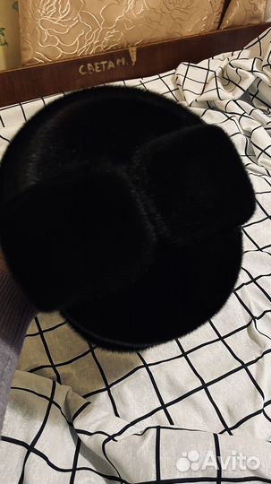 Мужская шапка мех морского котика