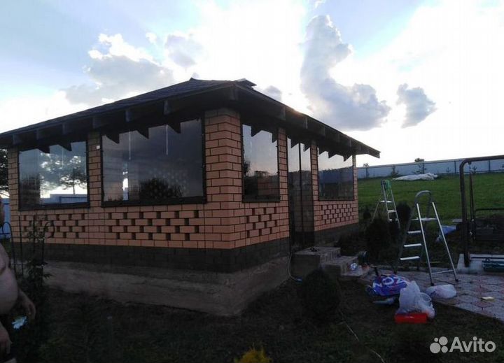 Мягкие окна для кафе летней веранды