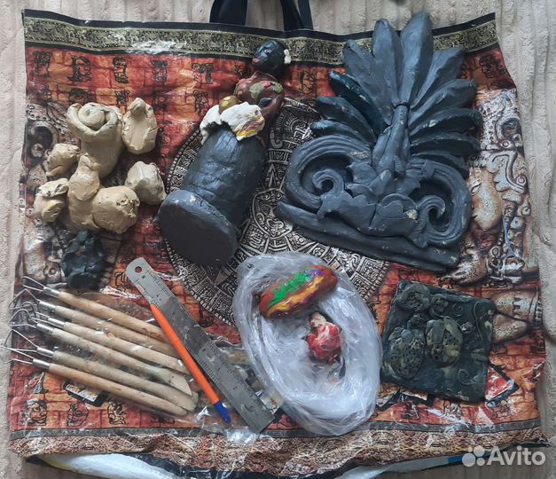 Стеки для лепки с петлями и скульптурный пластилин