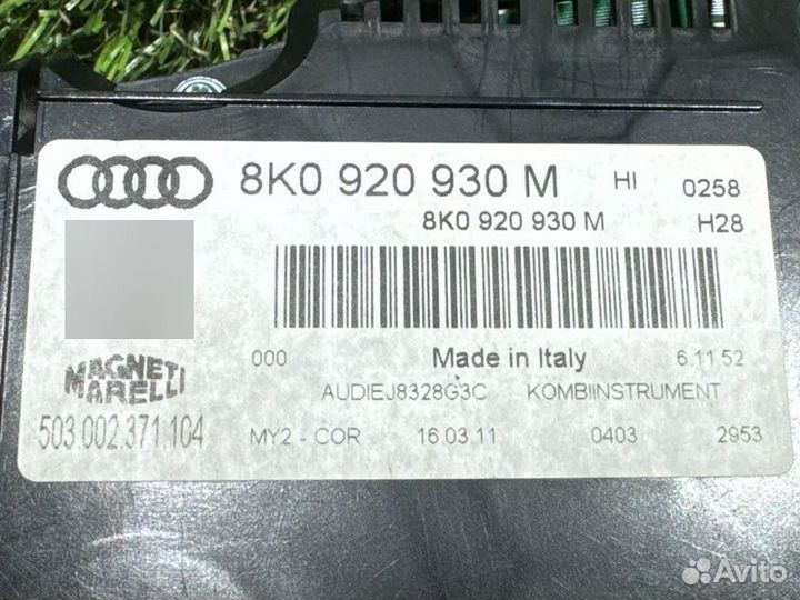 Спидометр Audi A4 8K2 caeb 2011