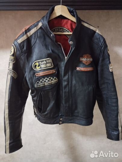 Мотокуртка кожаная мужская 48 50