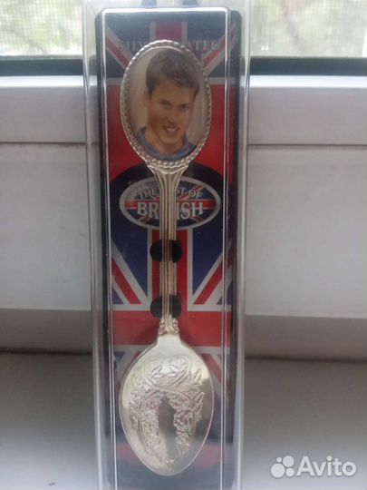 Посеребренная ложка винтаж Prince William