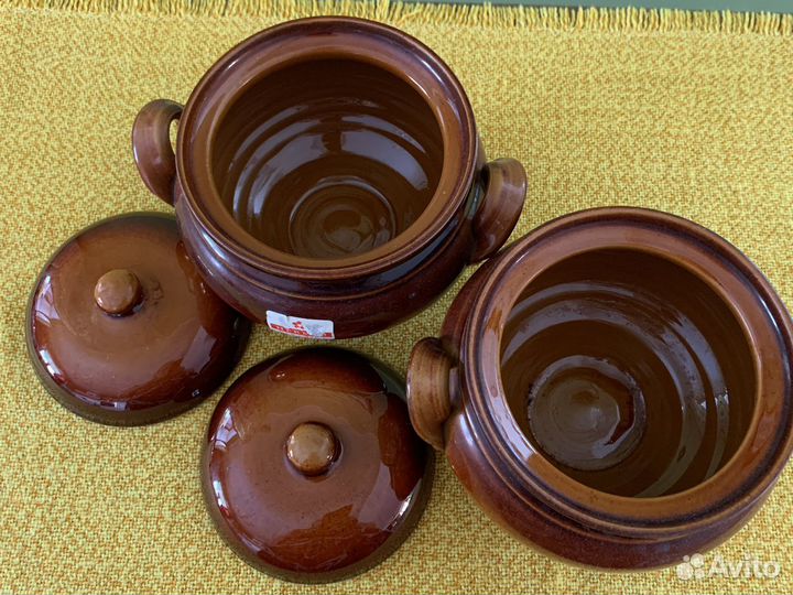 Новый горшок для запекания керамика 1л hermio