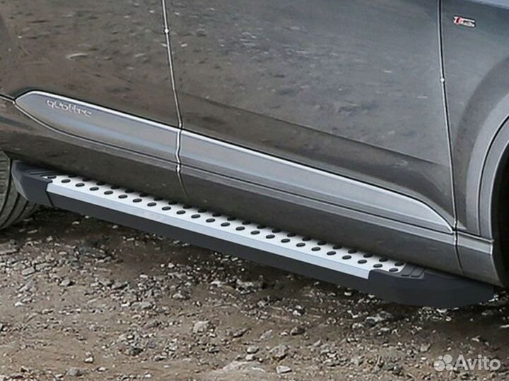 Подножки боковые пороги Mitsubishi Outlander XL Re