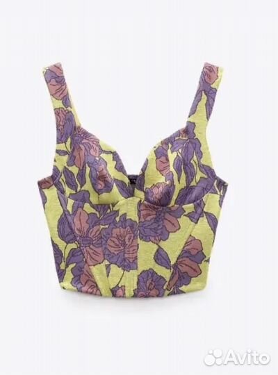 Корсетный топ zara