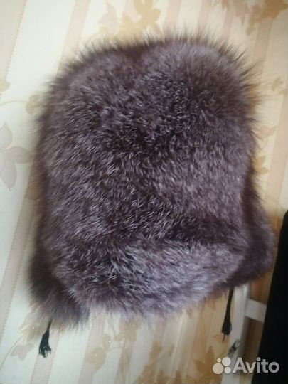 Шапка ушанка из песца