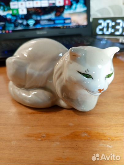 Фарфоровые статуэтки СССР кошка