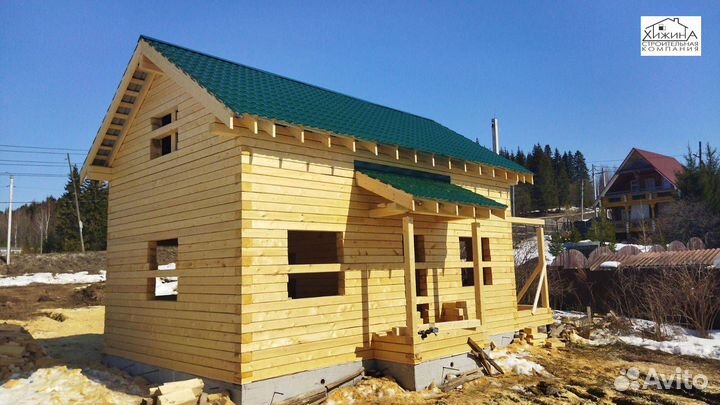 Срубы дома из бруса 6х9 строительство отделка