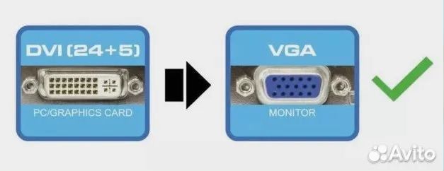 Переходник DVI-I VGA