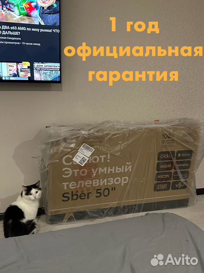 Новый телевизор Sber SDX-50U4010B, 50