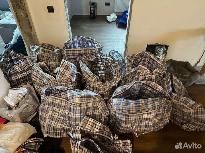 Сумка баул клетчатая