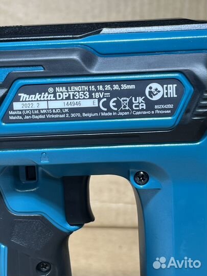 Гвоздезабивной пистолет Makita DPT353Z Новый