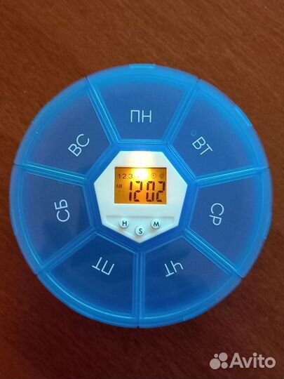 Бокс (таблетница) для лекарств с таймером