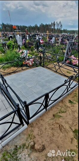 Установка памятников и благоустройство