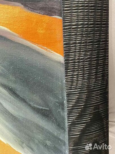 Шикарная картина маслом на холсте в раме 156х79см