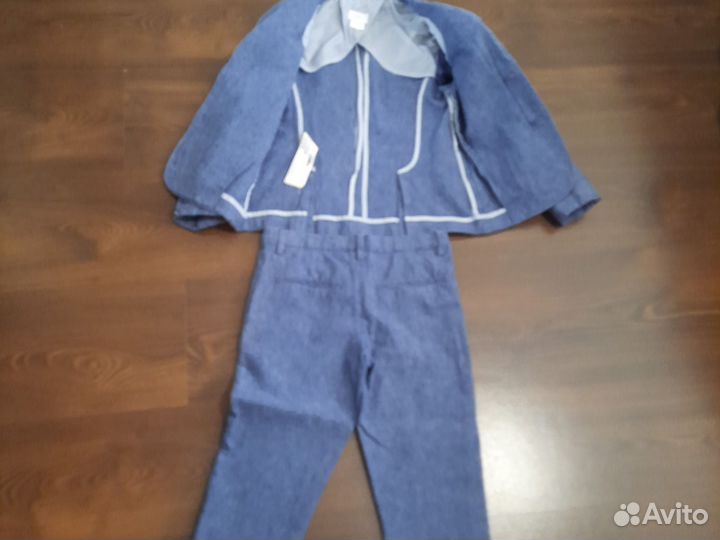 Льняной костюм для мальчика mango