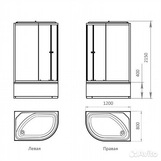 Comforty. Душевая кабина 302R