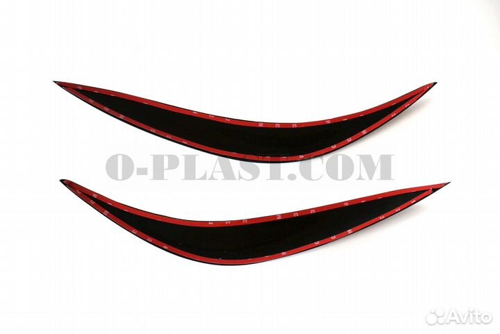 Реснички на фары для Toyota Corolla 2010-2013