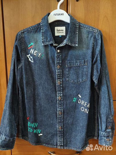 Джинсовая рубашка для мальчика Futurino