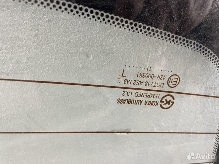 Стекло заднее Hyundai Solaris