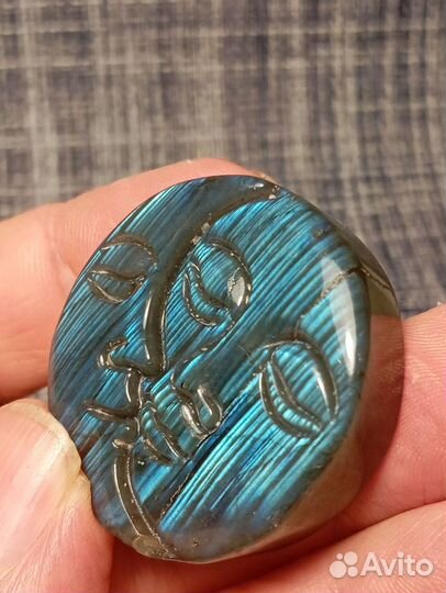 Оберег Солнце -Луна лабродор-лабродарит