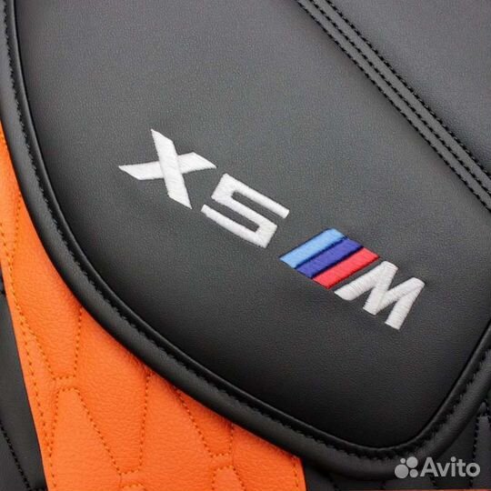 Коврики BMW X5 с оранж вставками Bmw