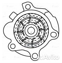 Насос водяной для а/м Audi A4 (04) /VW GolFV(04