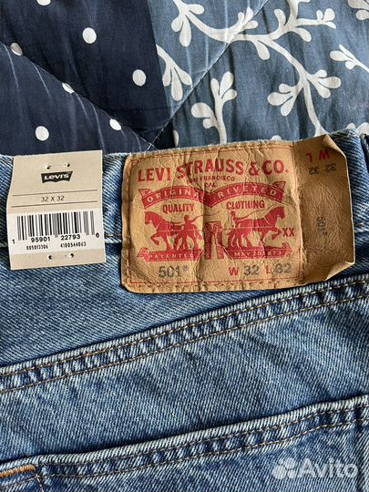 Мужские джинсы levis 501 W32 L32