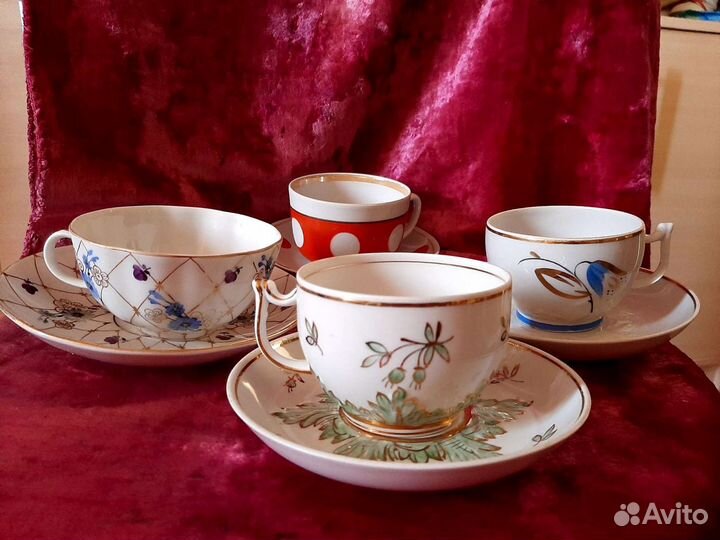 Сервиз Радиоволны.Чайные пары СССР