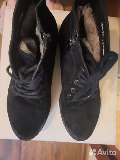 Ботинки женские зимние из натур.замши 36 размер