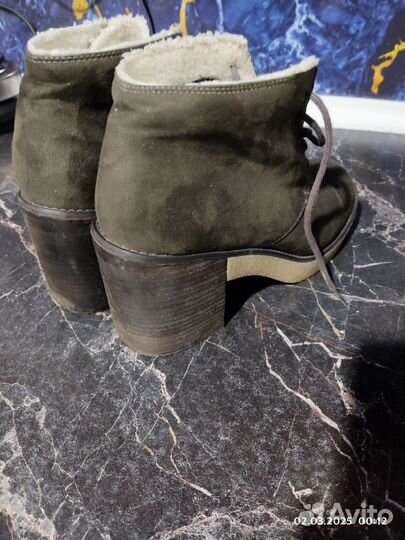 Ботильоны женские 40 размер натуральная замша