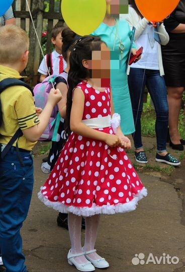 Детское платье на выпускной в стиле стиляг