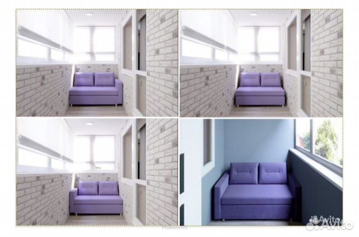 Диван Трансформер Лоджия Грей рогожка