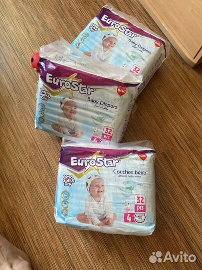 Подгузники 4 Eurostar