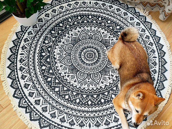 Ковер с подложкой / ковер круглый / коврик