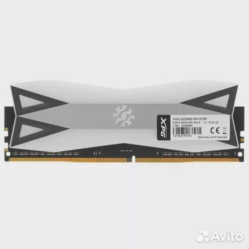 8Gb 3200 adata spectrix D60G Grey (AX4U32008G16A-S