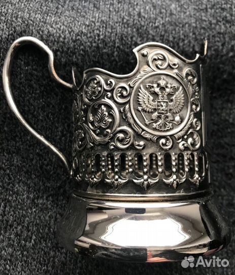 Подстаканник латунный. «А»