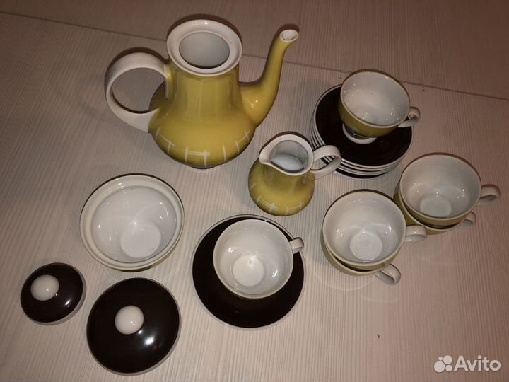 Фарфоровый кофейный сервиз на 6 персон Германия