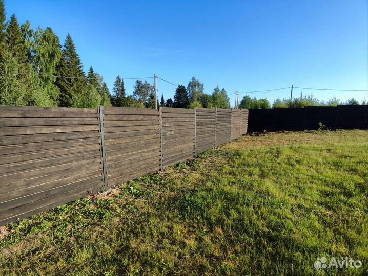 Деревянный забор любой сложности