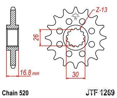 Звезда ведущая JTF1269 16
