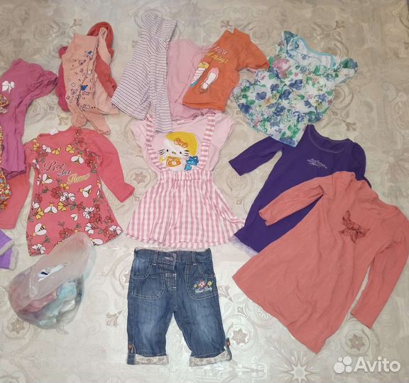 Пакет вещей для девочки на 3 года