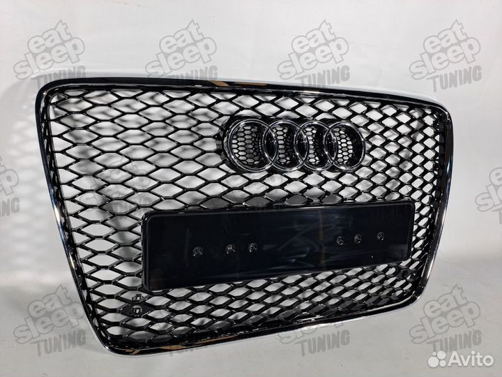 Решетка радиатора Audi Q7 4l0 RSQ7 2005-2015 хром