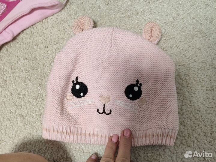 Шапка для девочки осенняя на 1-1, 5