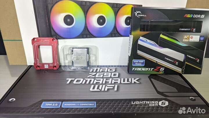 Комплект i7 14700kf+z690+32gb ddr5+ls720+рамка+чек